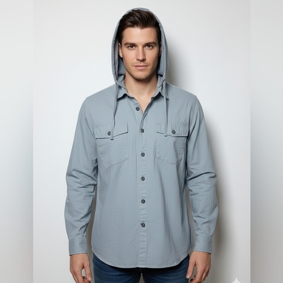 Warehouse Other - 4/20$ ➡️ Warehouse Light Grey Relaxed Fit Shirt